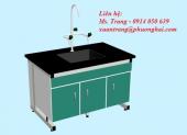 Bàn Thí Nghiệm có Bồn Rửa chịu hóa chất cho phòng thí nghiệm - Sink bench